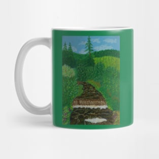 A purling stream in the Carpathian Mountains, Ukraine Mug